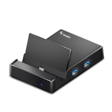 GKI Docky Type-C手機影音擴展底座｜APP投影＋雙USB3.0＋AUX音訊 HDMI大螢幕