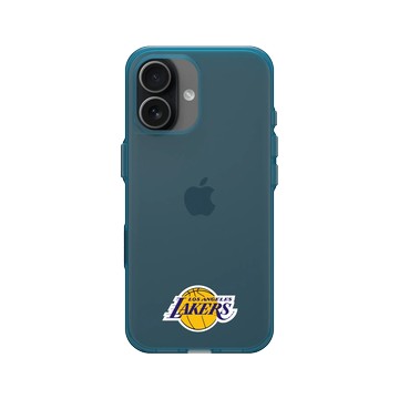 iPhone 17 Clear (相機按鈕) 夜幕藍 - NBA - Mini Logo-洛杉磯湖人 L.A. Lakers