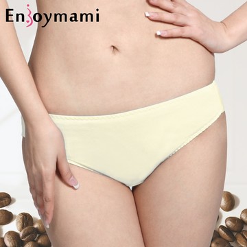 Enjoymami 科技機能孕婦低腰內褲/超彈性無痕內褲-鵝黃  H-IS1408001-YE