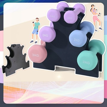 qidina健身必備耐重專業3層啞鈴收納架-e / 啞鈴架 瑜珈啞鈴 運動器材 健身收納