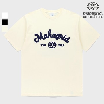 [MAHAGRID] 商標鏈針t恤_中性款TRADE MARK CHAIN STITCH TEE