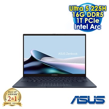 ASUS Zenbook 14 OLED UX3405CA 14吋AI觸控筆電 (WUXGA OLED/Intel Ultra 5 225H/16G DDR5/1T PCIE SS