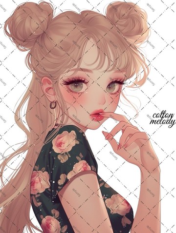 原廠貼紙 no.1758 人物貼紙 原創貼紙 人物貼紙 少女貼紙 原創人物貼紙