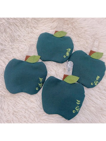 紅蘋果 綠蘋果。刺繡款平安福袋 平安符袋 平平安安 可加繡名字