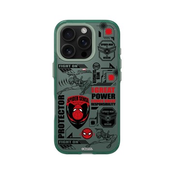 iPhone 16 Pro Clear 憂墨綠 - 蜘蛛人 Spider-man - 蜘蛛人 - 標誌圖案