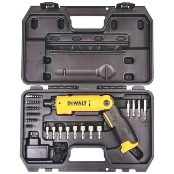 DEWALT 得偉 8V 45件式調扭起子機+工具盒 DCF008 可折式機身設計 內建LED燈 適合居家DIY和輕型金屬作業  1組