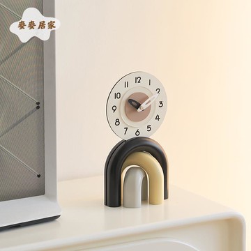臥室 座鐘 裝 飾品 家居玄關電視柜輕奢大氣高檔桌面擺件[DD0508001]