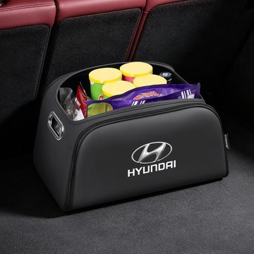 【臺灣熱賣】Hyundai現代後備收納箱Elantra Tucson SANTAFE  ix30汽車後備箱置物盒 收納盒