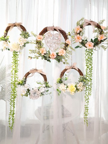 玻璃窗戶櫥窗場景布置墻面軟裝飾物臥室美容院花店幼兒園墻壁掛飾