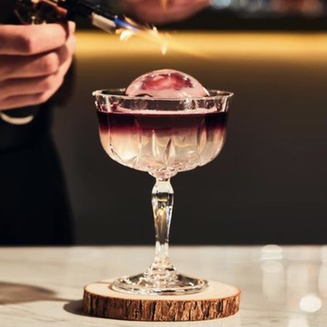 酒吧進口水晶玻璃雞尾酒杯 rcr古典馬天尼杯碟形雞尾酒杯高腳杯子