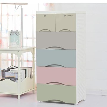 50CM寬品雅一派歐式兒童收納柜 抽屜式衣柜寶寶儲物柜嬰兒整理柜