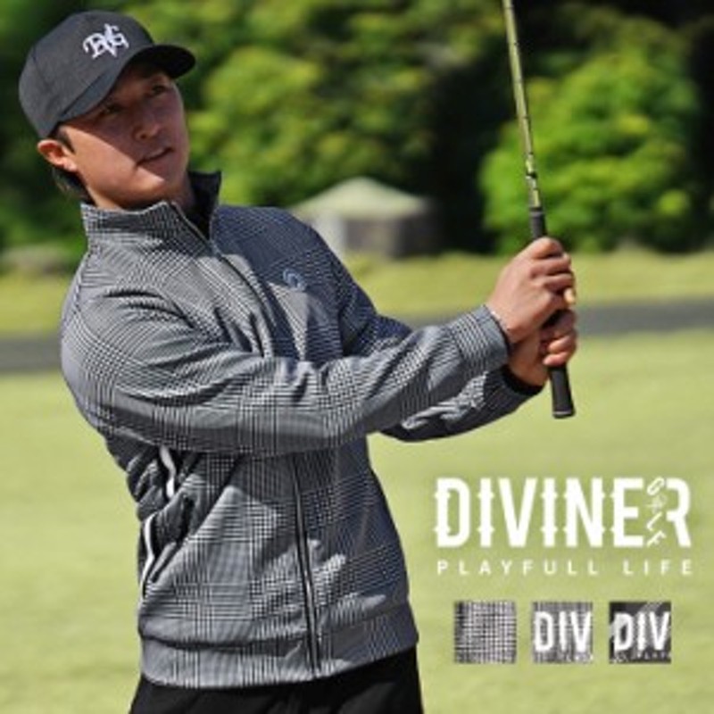 DIVINER GOLF】 ゴルフウェア メンズ ジャケット 長袖 ゴルフ ウェア