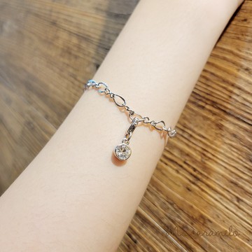 【焦糖小姐 Ms caramelo】水晶之王 白水晶手鍊 (K白款)