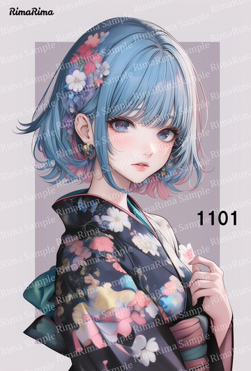 1101 原創貼紙 原創人物貼紙 貼紙 標籤 りまりま RimaRima