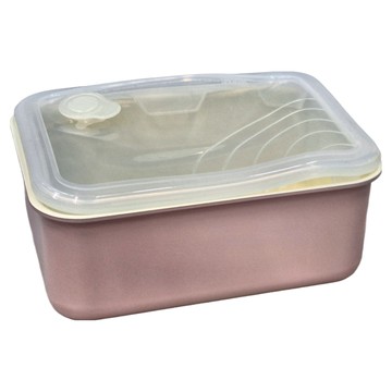 SWANZ 天鵝瓷 不沾石墨烯保鮮盒 REVO BENTO 1400ML CAROL PINK  SY-401 L  1個