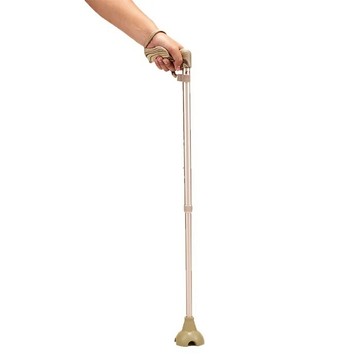 【海夫健康】Merry Sticks 悅杖醫療用手杖(未滅菌) 紳士經典系列 自行站立 人體工學手杖 左手用(香檳金)