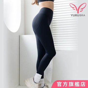 玉如內衣  裸感黑桃機能褲 提臀 高腰 收腹 無痕 瑜珈 台灣製  F02黑