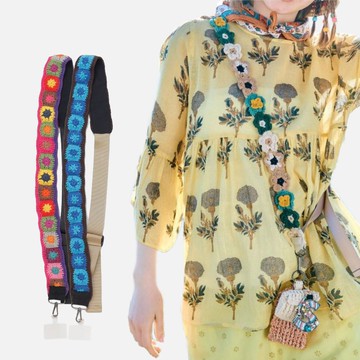 【熱門預購】尼泊爾花市嬉皮可調節手機掛繩(3款) NWWP5212,16,18