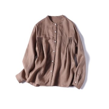 帶有恰到好處的隨性感與優雅感的法國亞麻襯衫 210902-4