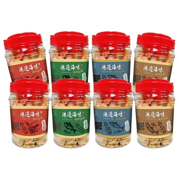 週二食記 港邊海味 150g桶裝 八入組