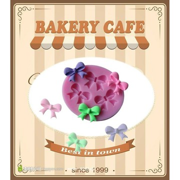 【嚴選&現貨】三個蝴蝶結翻糖蛋糕模 矽膠模 巧克力模 DIY模具 翻糖模   烘焙工具