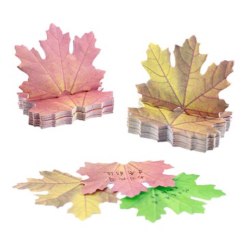 4445 楓葉便利貼 造型N次貼便條筆記 MEMO紙便利貼 隨身留言備忘錄便籤本