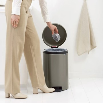 Brabantia NEWICON環保垃圾桶-20L-煤灰褐