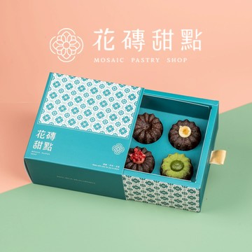 【花磚甜點 x生日禮推薦】超人氣四入綜合可麗露組『LINE禮物獨家』