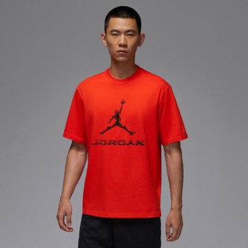 NIKE AS M J DF JD SPRT BRND SS CREW 男款 短袖上衣 喬丹 橙紅-HQ9092891