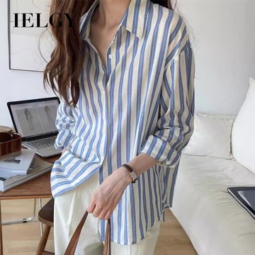 IELGY 女士薄款別緻長袖襯衫