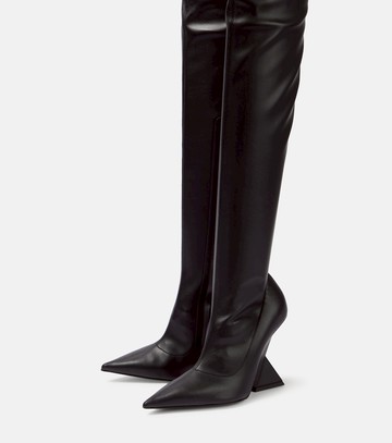 The Attico Cheope leather over-the-knee boots