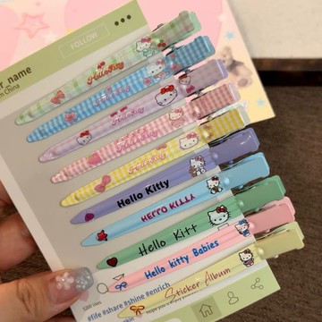 ❤️在臺好貨❤️超仙卡通KT貓鴨嘴夾蓬鬆洗臉化妝一字夾高顏值少女碎髮劉海夾髮卡