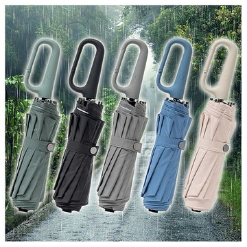 沐尼黑 MUNICHI~環扣自動勾勾傘(1入) 款式可選