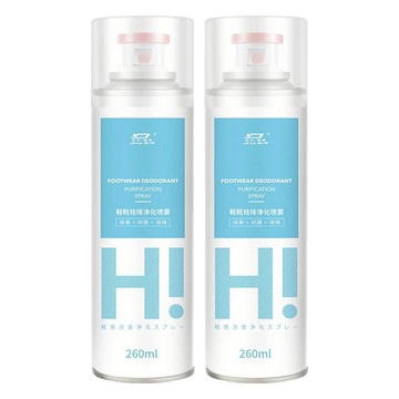 銀離子鞋襪除臭噴霧  260ml  2瓶