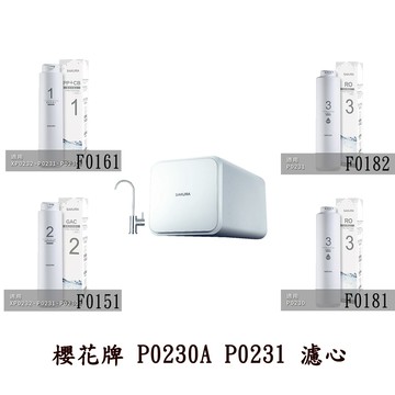 【KW廚房世界】櫻花牌 P0230A P0231 RO 淨水器 專用濾心