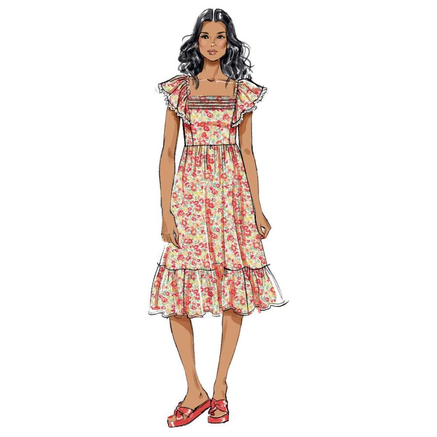 Butterick Dress Sewing Pattern Kit, Multicolor