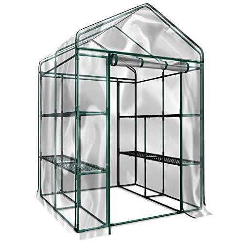 Home-Complete HC-4202 Walk-In Greenhouse- Indoor Outdoor with Sturdy Shel