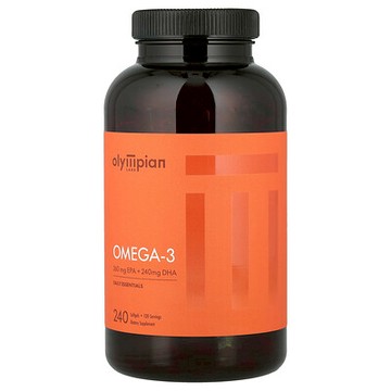 Olympian Labs, Omega-3，240 粒軟膠囊（每粒軟膠囊 1,000 毫克）