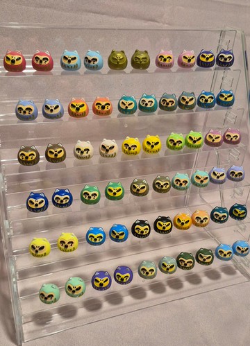 【糰子猫和糰子犬】 60色達摩做型擺件