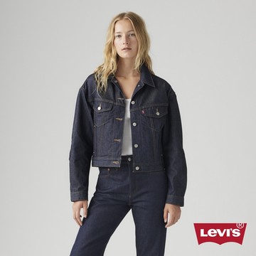 Levi s 女款 90S TYPE III 復古寬袖三代短版丹寧牛仔外套 熱賣單品