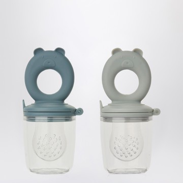 Set of two Miranda food containers in blue/grey
