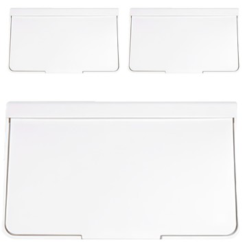 SHABATH 斜開式生活收納箱 柔和溫暖色彩 空間活用 圓潤邊角設計  40 x 41.5 x 31cm  白色  3個