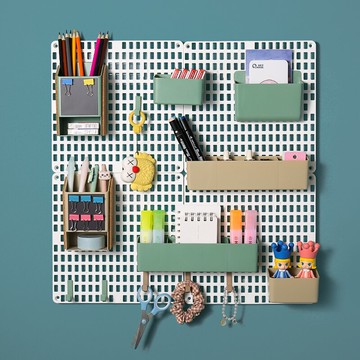 洞洞板置物架 牆上免打孔無痕收納多功能大牆掛牆面書桌廚房展示架【MJ8451】