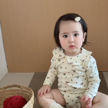 童裝秋季嬰兒包屁衣2025新款韓版寶寶衣服秋款女童連體衣碎花哈衣鑫弘-萌寶童裝可開發票