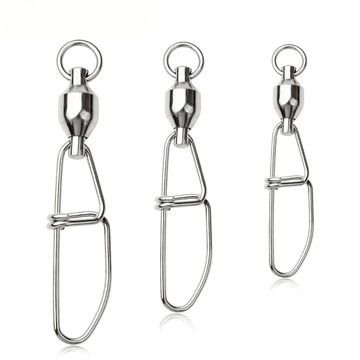 【TTFF】不鏽鋼連接器軸承 10個/包 大物巨物八字轉環 雙扣別針垂釣用品漁具配件現貨批發