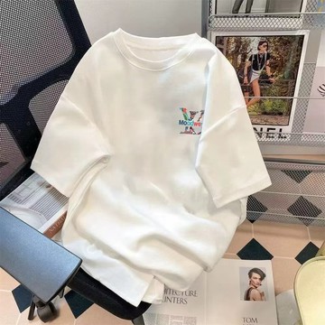 ⚡【M-5xl】平價促銷 青年日系潮牌印花男士T恤 超大運動短袖加大碼短袖 圓領T恤 時尚T恤 情侶男女皆宜