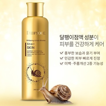 【韓國 Deoproce】蝸牛柔白撫紋化妝水260ml