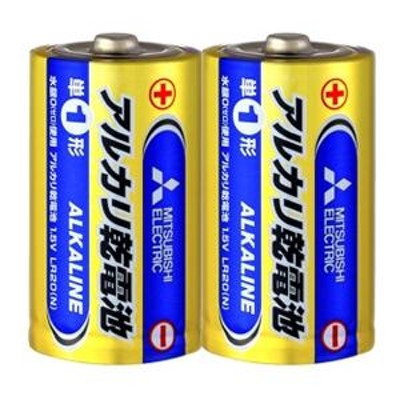 単１アルカリ電池 単一乾電池 三菱 LR20N/2S/8688/８０個（２個組