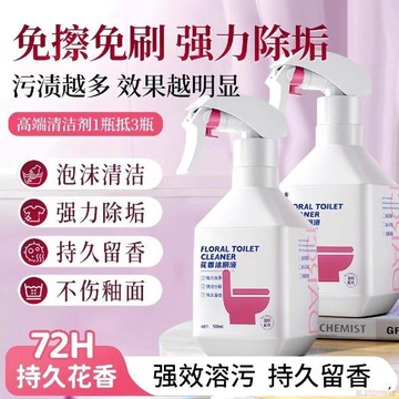 桃園出貨🍂家用花香潔廁液廁所馬桶去黃漬尿垢除臭清新家用潔廁靈清潔劑強效
