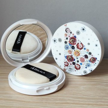 歐斯啦啦翻蓋防漏化妝鏡彈力網